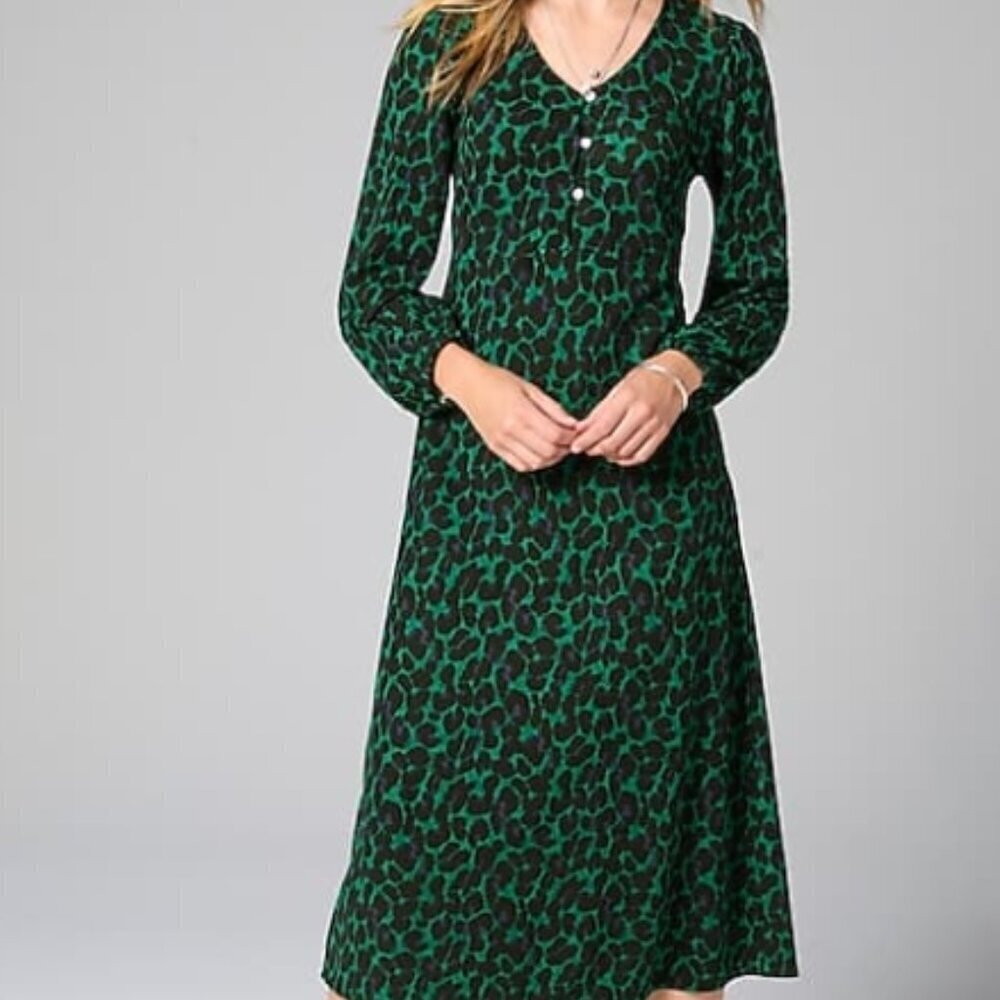 J. Jill Lightweight Ponte Knit Midi Dress NWT